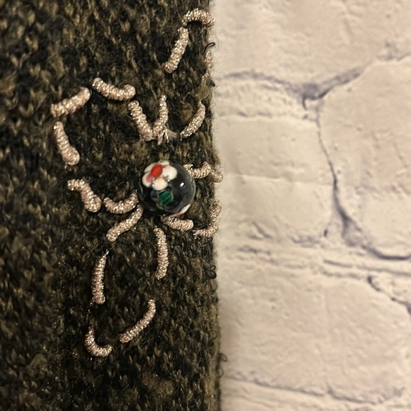 Curio Wool Blend Boho Long Cardigan SZ Large - Picture 2 of 11